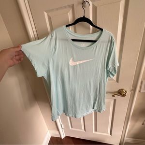 Plus size The Nike Tee light blue short sleeve t shirt 1x